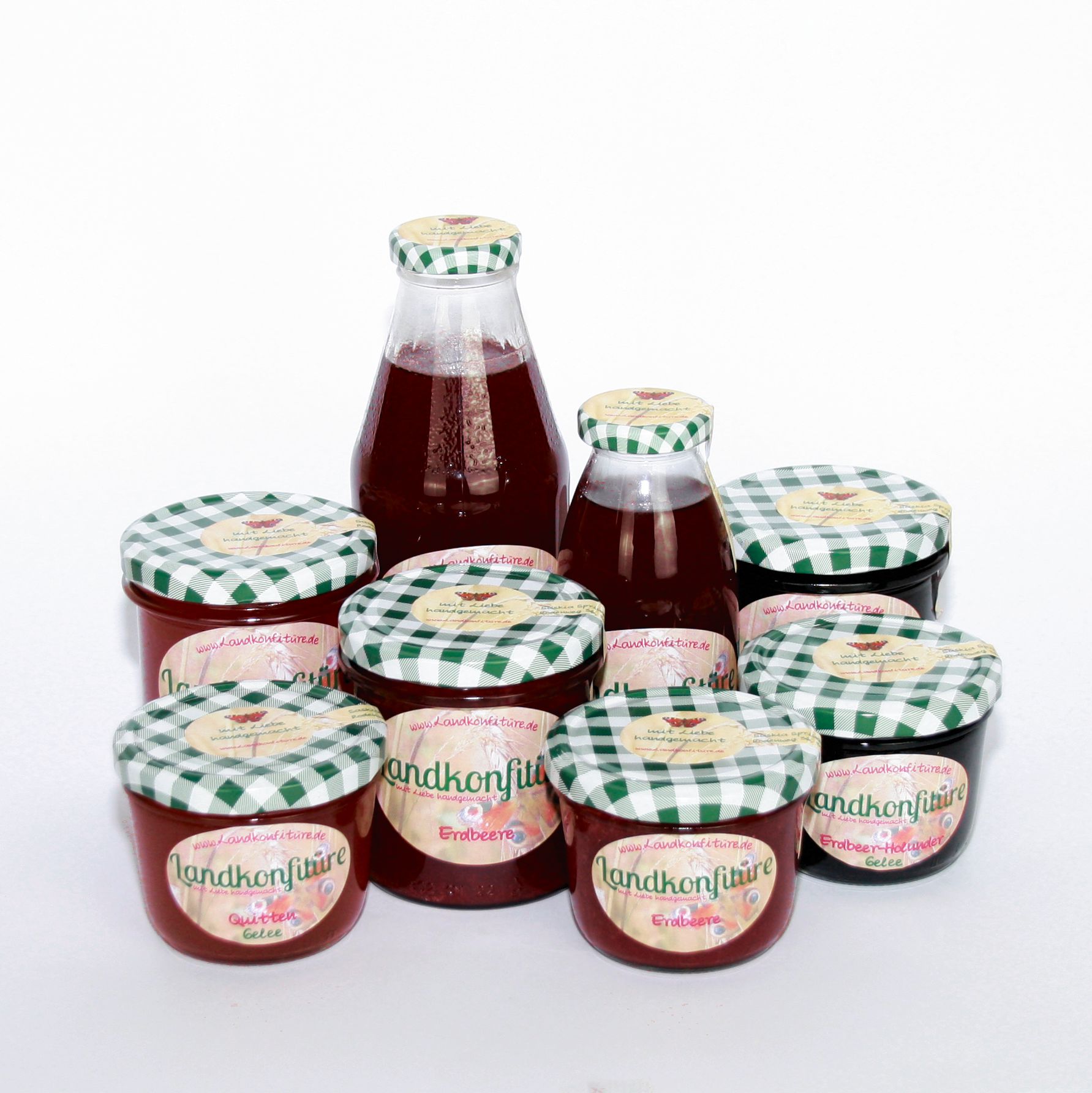 Fruchtaufstriche in verschiedenen Sorten